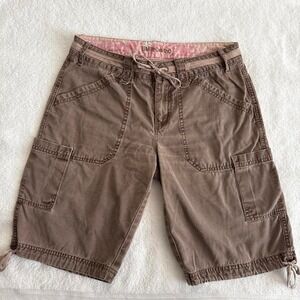 y2k limited too brown cargo shorts
